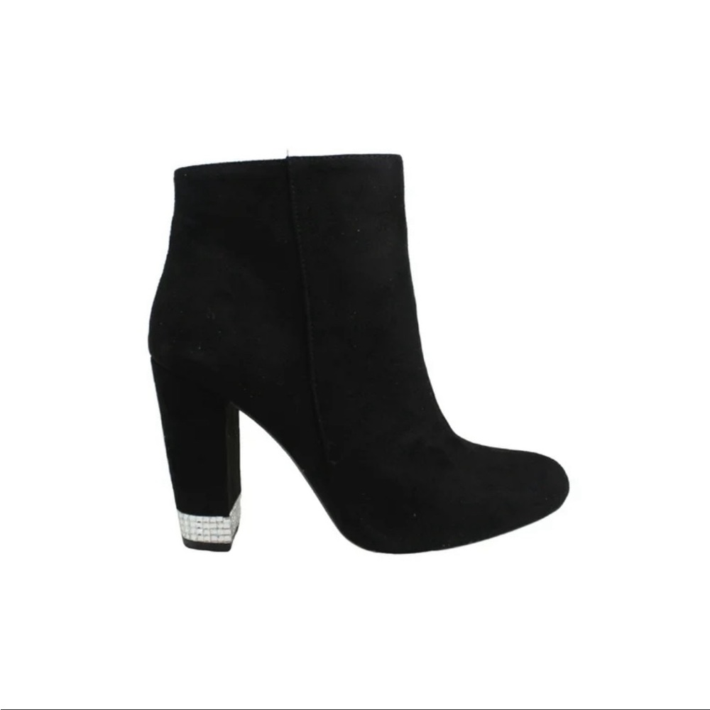 XOXO rhinestone booties.